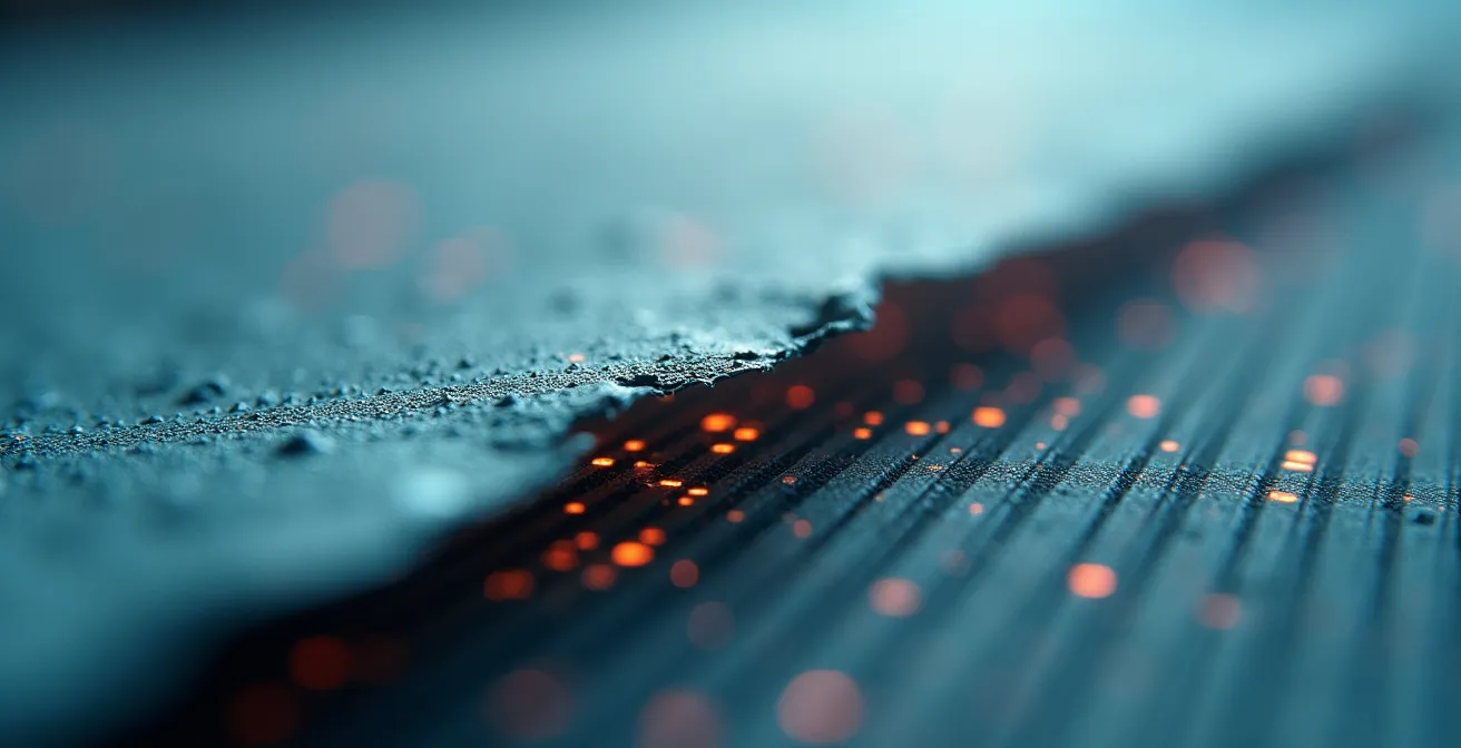 Macro view of document scanning process showing metadata layers